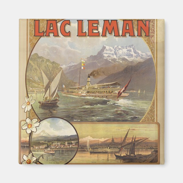 Genèvesjön Resa Magnet (Framsidan)