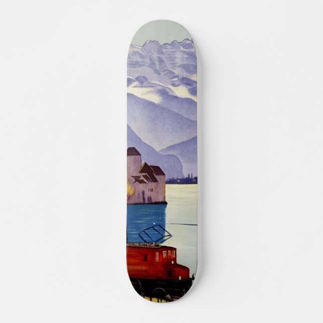 Genèvesjön Resa Mini Skateboard Bräda 18,5 Cm (Framsida)