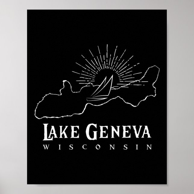 Genèvesjön Wisconsin  Poster (Framsidan)