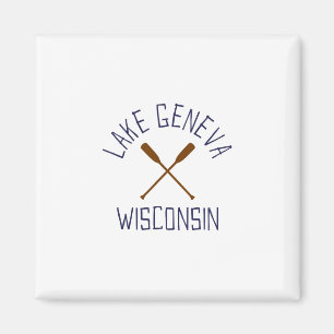 Genèvesjön Wisconsin Utomhus Vintage 1  Magnet