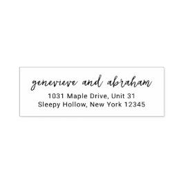 Genevieve Modern Bröllop Självfärgande Stämpel