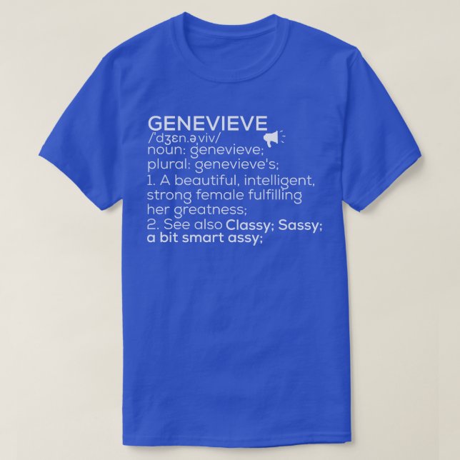 Genevieve Namn Genevieve Definition Genevieve Fema T Shirt (Design framsida)