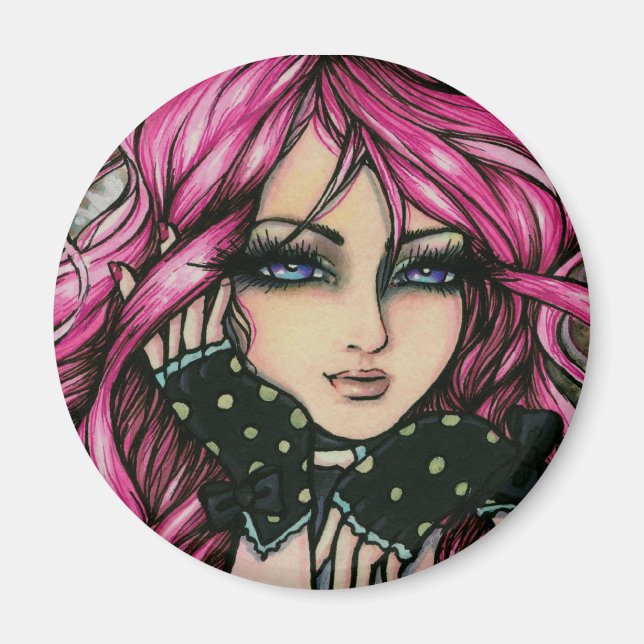 "Genevieve" Steampunk Fairy Magnet (Framsidan)