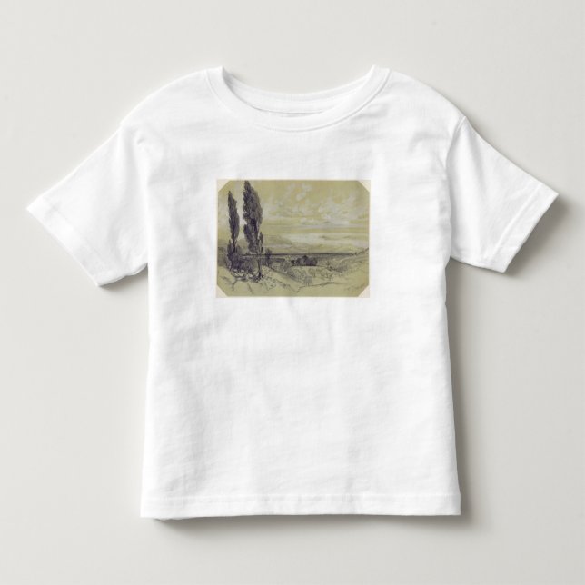 Genezzano 17 maj 1838 (grafiten på papper) tee shirt (Framsida)