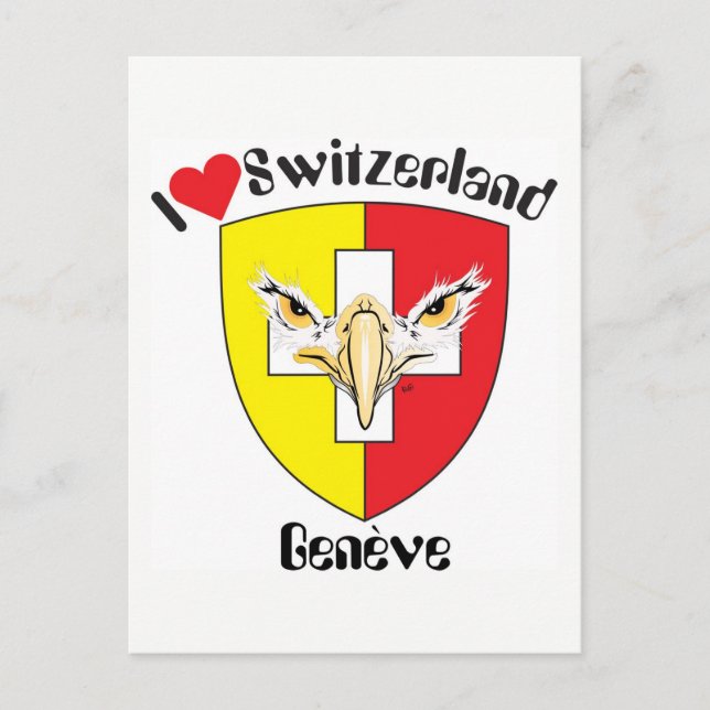 Genf - Genève Schweiz vykort (Framsida)