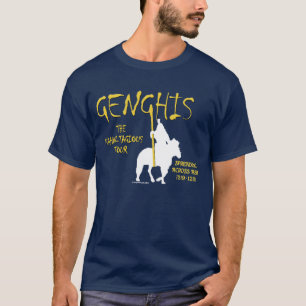 Genghis "Kahn-tagious" turnerar (manar mörk) Tee