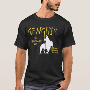 Genghis "Kahn-tagious" turnerar (manar mörk Tee Shirt