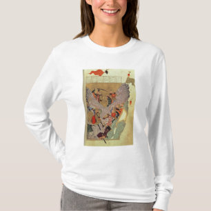 Genghis Khan (c.1162-1227) som in slåss kinesen T Shirt