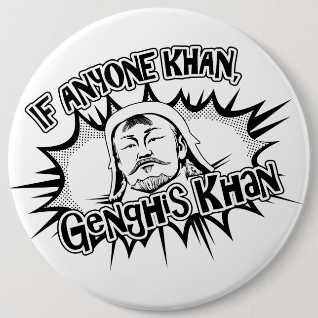 Genghis Khan kan! Knapp (Framsida)