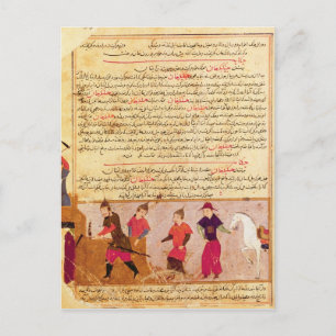 Genghis Khan och hans söner av Rashid al-Din Vykort