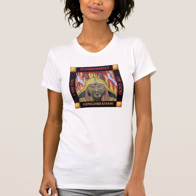 Genghis Khan t skjorta T Shirt (Framsida)