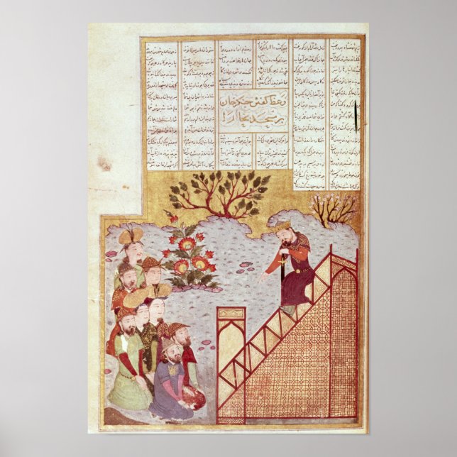 Genghis Khan talade inför en församling Poster (Framsidan)