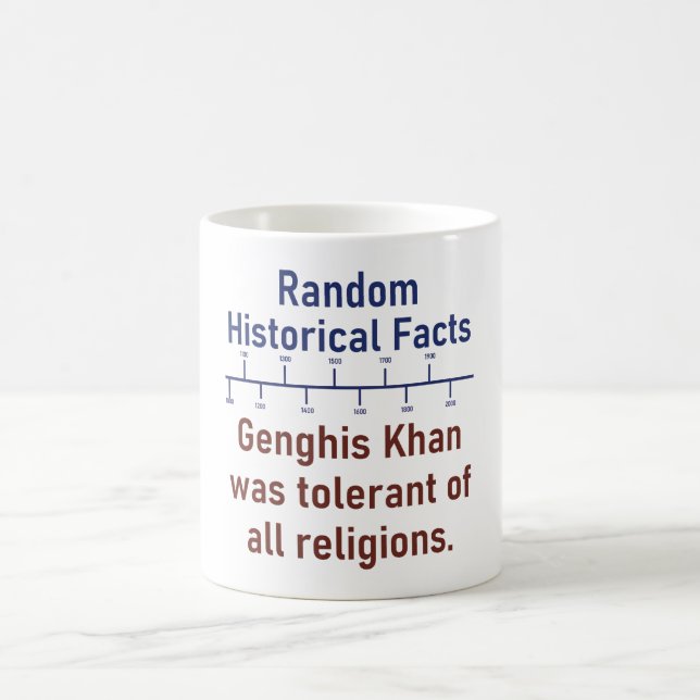 Genghis Khan var tolerant mot alla religioner - Hi Kaffemugg (Center)