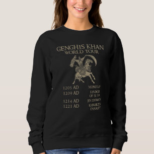 Genghis Khan World Tour Historic Mongol Asian Hi T Shirt