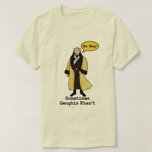 Genghis Khan't Tee Shirt (Design framsida)