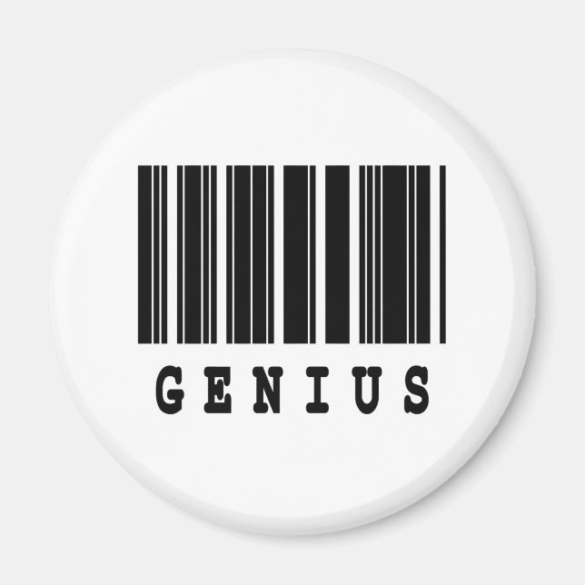 genial design av streckkod magnet (Framsidan)