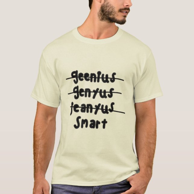Genial skjorta t shirt (Framsida)
