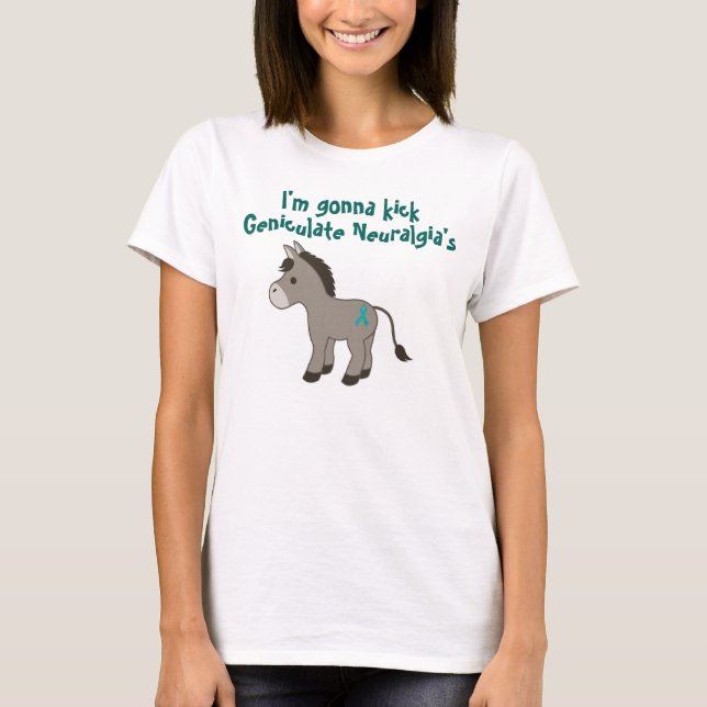 Geniculate NeuralgiamedvetenhetTshirt T-shirt (Framsida)