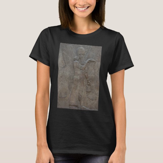 Genie Benisseur of Assyria an Mesopotamian gud T Shirt (Framsida)