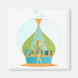 Genie Blowing Bubbles Magnet