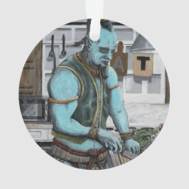 Genie Chef Cooking Dinner Fantasy Acrylic Ornament