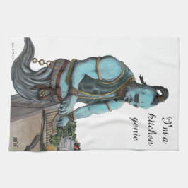 Genie Chef Cooking Dinner Fantasy Kitchen Towel Kökshandduk