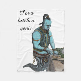 Genie Chef Cooking Dinner Magic Fantasy Blanket Fleecefilt