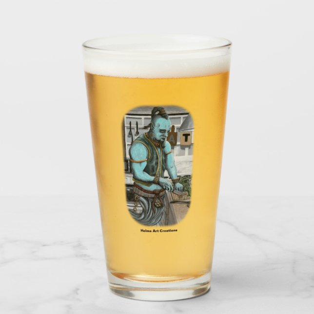 Genie Cooking Kitchen Magic Fantasy Art Glass Kopp (Framsida fylld)