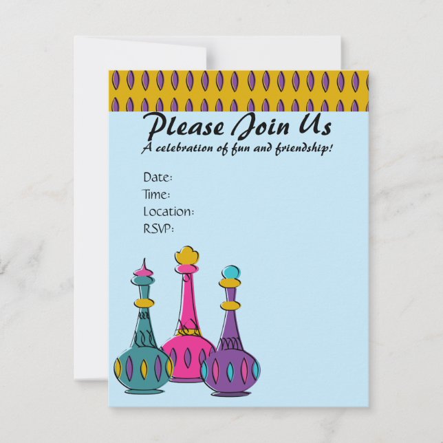 Genie Flaskor 2010 Inbjudningar (Framsida)