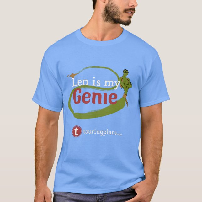 Genie Grönt Guld T Shirt (Framsida)