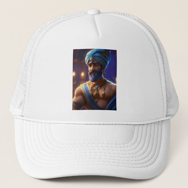Genie Olezed - Magic Lamp T-Shirt Design Keps (Framsida)
