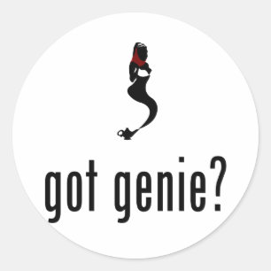 Genie Runt Klistermärke