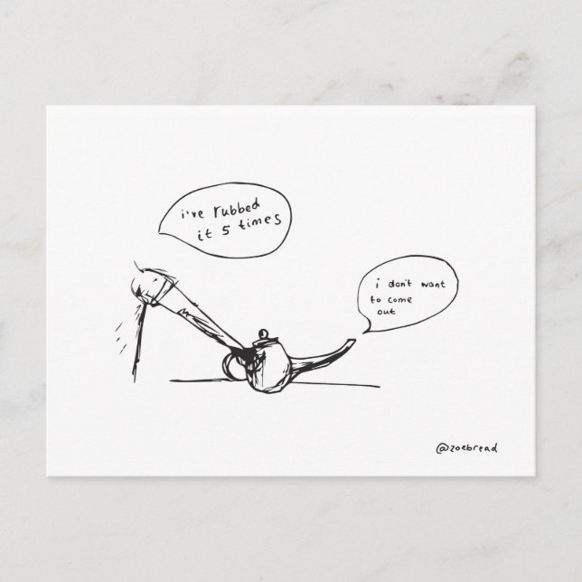 genie-vykort vykort (Framsida)