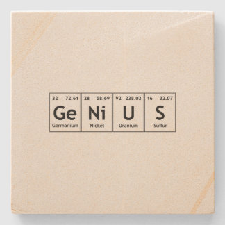 GeNiUS Chemistry Periodic Bord Ord Inslag Underlägg Sten