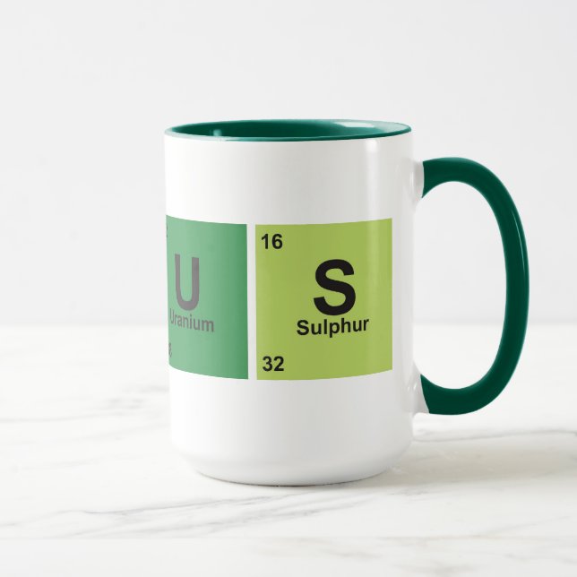 Genius Cup. Periodic table of elements. Mugg (Höger)
