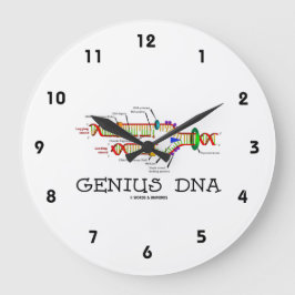 Genius DNA Molecular Biology Humor Stor Klocka