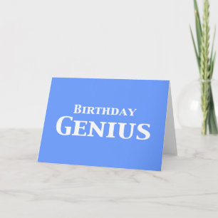 Genius-gåvor från födelsedagen kort