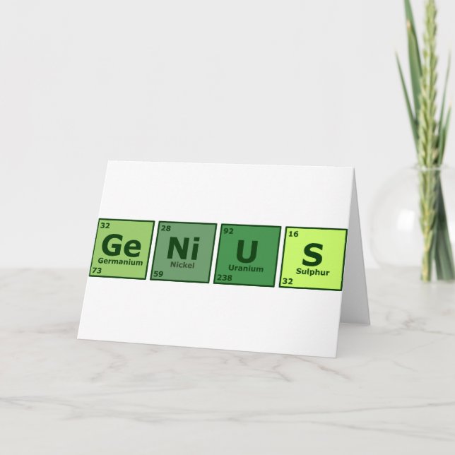 Genius Kort (Framsida)