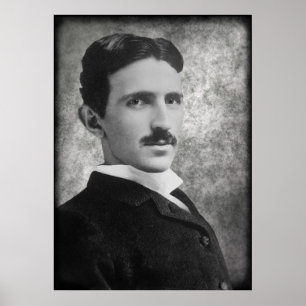 GENIUS NIKOLA TESLA POSTER