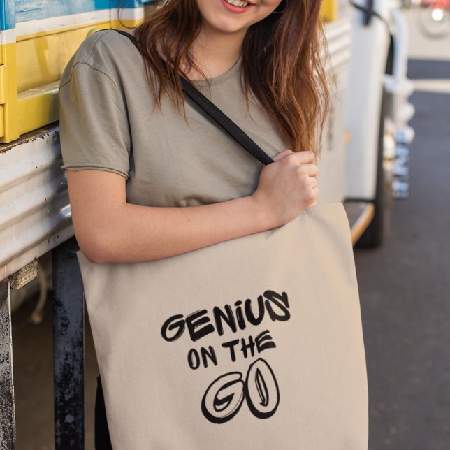 Genius på Go Studenten Student Gift Tygkasse (Make it yours now and embrace your inner genius!)