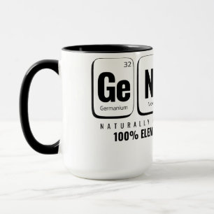 GENiUS Periodic Bord - Funny Science Design Mugg