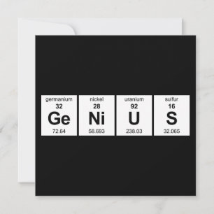 GeNiUS Periodic Bord Inbjudningar
