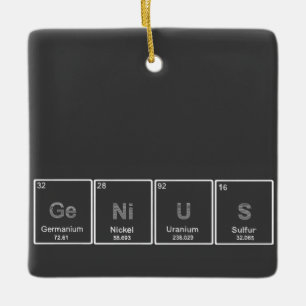 GeNiUS Periodic bord inslag ornament
