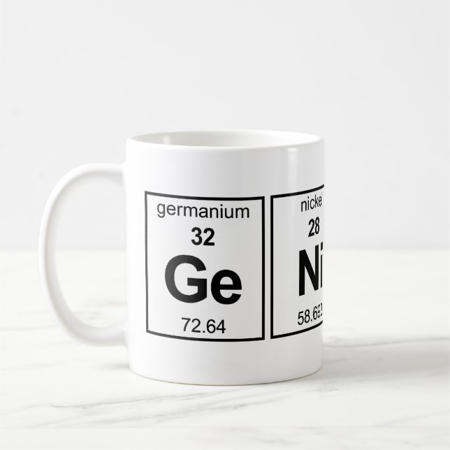 GeNiUS Periodic Bord Kaffemugg (Vänster)