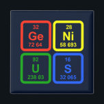 Genius Periodic Bord of Inslag Science Magnet<br><div class="desc">Genius Periodic Bord of Inslag Science Magnet . Utkastet till det primära vetenskapliga borden färg i inslag. Perfekt för alla gejdrar,  nörder eller vetenskaper älskare.</div>