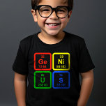 Genius Periodic Bord of Inslag Science T Shirt<br><div class="desc">Visa upp dina smarta med den här kloka "Genius"-bord-t-tröjan. Denna roligt är utformad för spådomar av "Geni" med användning av de kemiska symbolerna för Germanium (Ge), Nickel (Ni), uran (U) och svavel (S). Perfekt för vetenskapsentusiaster, lärare, studenter eller någon som kärlek en bra pun. Denna bekväma och snyggt garanti är...</div>