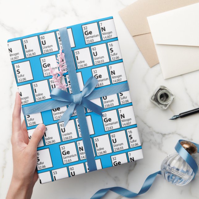 Genius Periodic Bord Science Geek Nerd Presentpapper (Gifting)