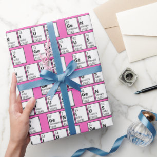 Genius Periodic Bord Science Geek Nerd Presentpapper