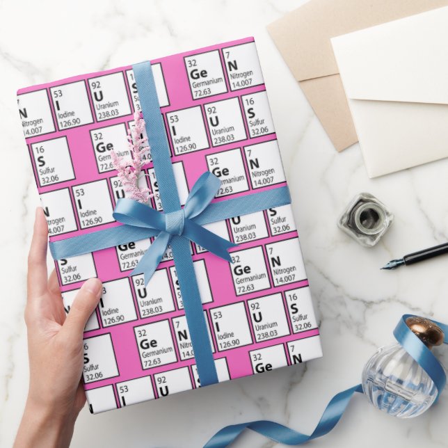 Genius Periodic Bord Science Geek Nerd Presentpapper (Gifting)