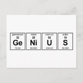 GeNiUS Periodic Bord Vykort